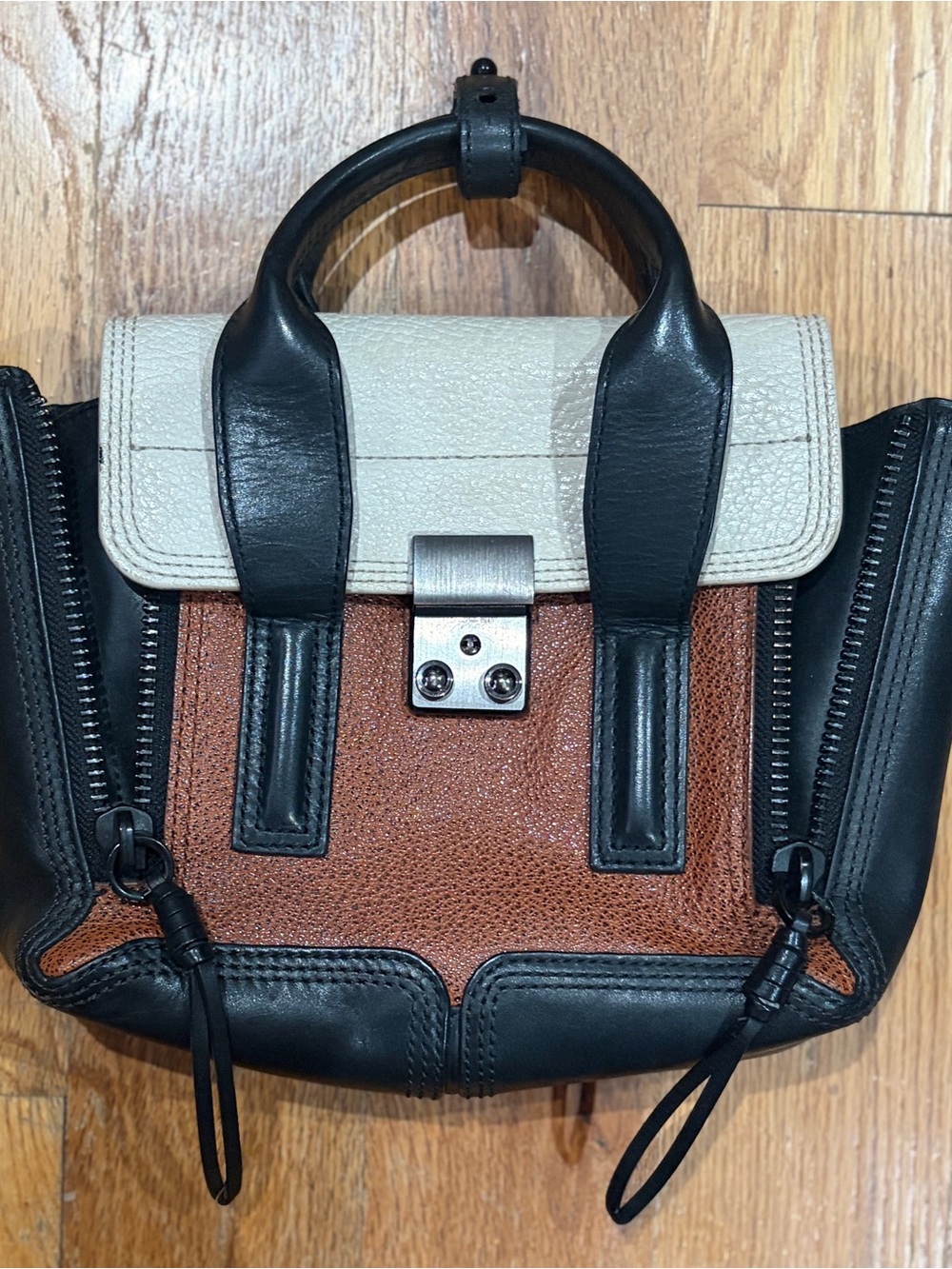 ✨3.1 PHILLIP LIM✨ Tricolor Mini Pashli Bag - Black, Cream & Brown